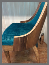 chaise art-deco pendant relookage